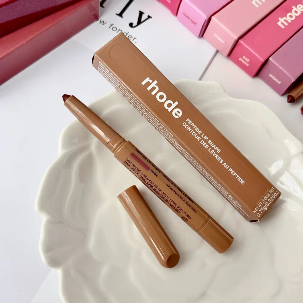 RHODE Peptide Lip Shape Pen Long Lasting Lip Liner Moisturizing Lipstick Gloss Easy To Apply Pocket Blush Cream Skincare Makeup