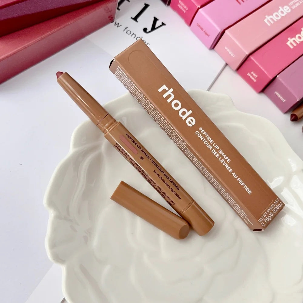 RHODE Peptide Lip Shape Pen Long Lasting Lip Liner Moisturizing Lipstick Gloss Easy To Apply Pocket Blush Cream Skincare Makeup