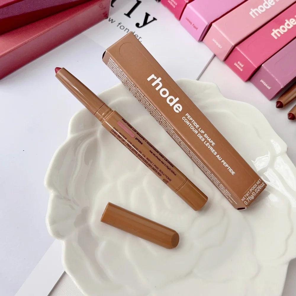 RHODE Peptide Lip Shape Pen Long Lasting Lip Liner Moisturizing Lipstick Gloss Easy To Apply Pocket Blush Cream Skincare Makeup