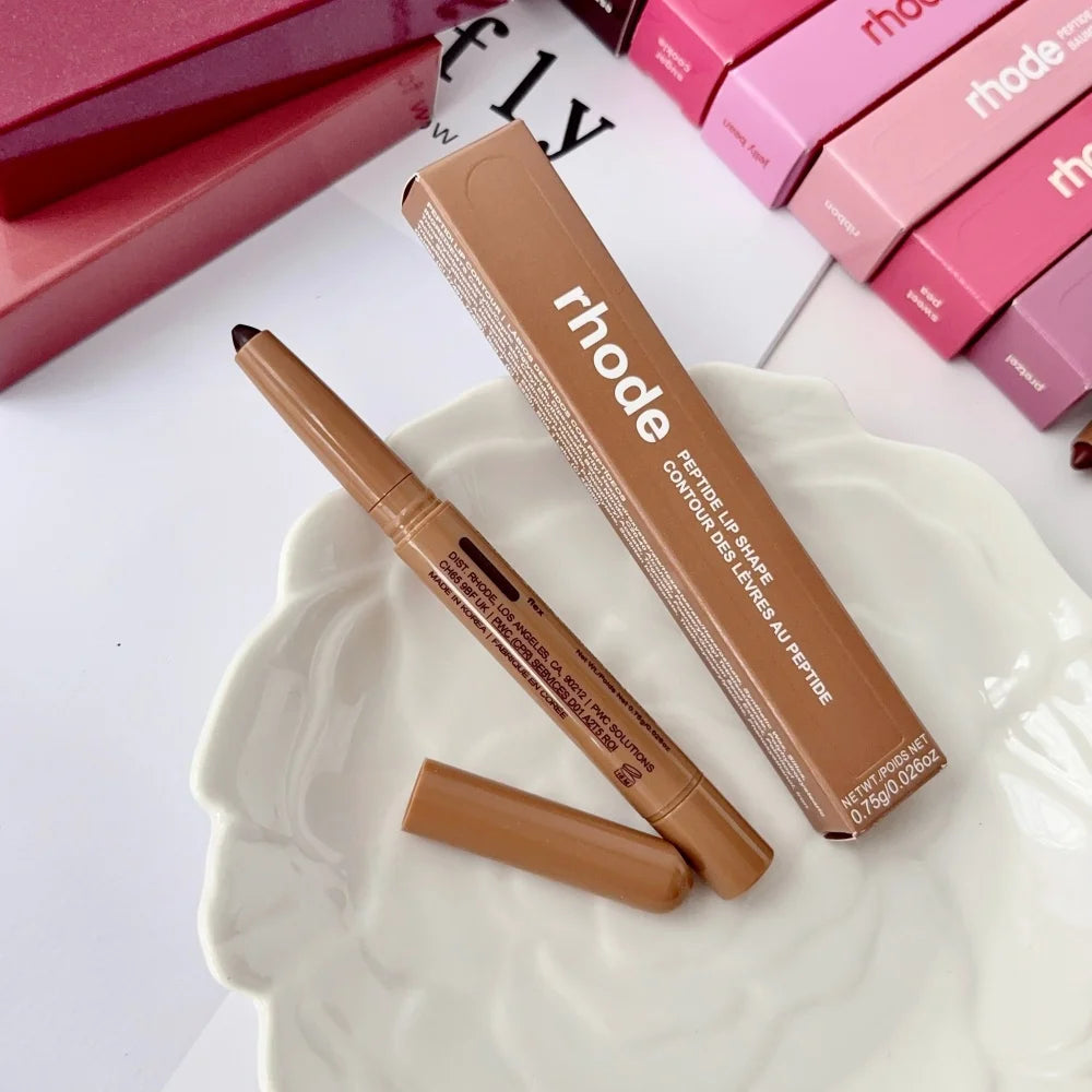 RHODE Peptide Lip Shape Pen Long Lasting Lip Liner Moisturizing Lipstick Gloss Easy To Apply Pocket Blush Cream Skincare Makeup