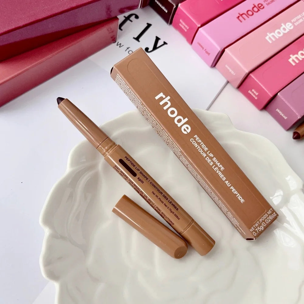 RHODE Peptide Lip Shape Pen Long Lasting Lip Liner Moisturizing Lipstick Gloss Easy To Apply Pocket Blush Cream Skincare Makeup