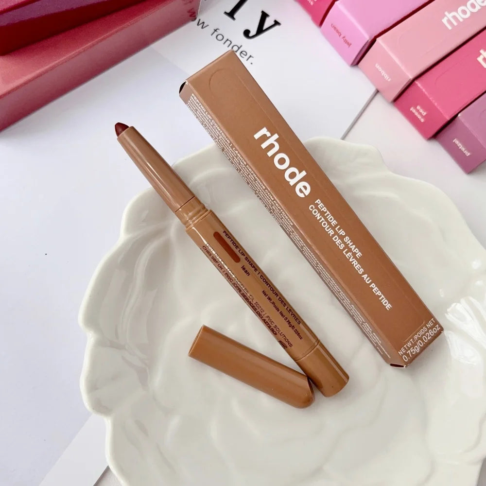 RHODE Peptide Lip Shape Pen Long Lasting Lip Liner Moisturizing Lipstick Gloss Easy To Apply Pocket Blush Cream Skincare Makeup