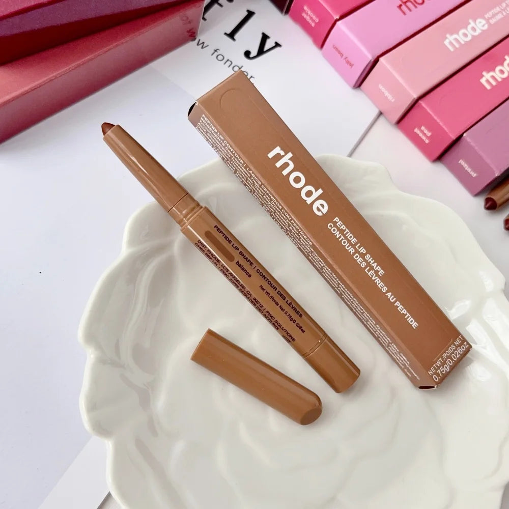 RHODE Peptide Lip Shape Pen Long Lasting Lip Liner Moisturizing Lipstick Gloss Easy To Apply Pocket Blush Cream Skincare Makeup
