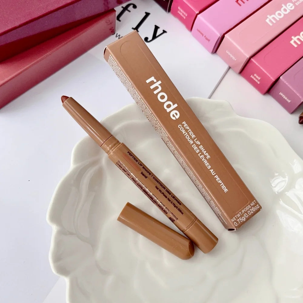 RHODE Peptide Lip Shape Pen Long Lasting Lip Liner Moisturizing Lipstick Gloss Easy To Apply Pocket Blush Cream Skincare Makeup