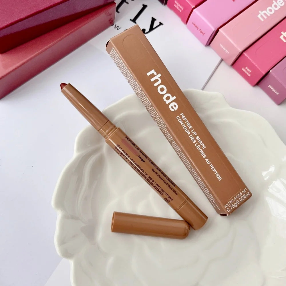 RHODE Peptide Lip Shape Pen Long Lasting Lip Liner Moisturizing Lipstick Gloss Easy To Apply Pocket Blush Cream Skincare Makeup