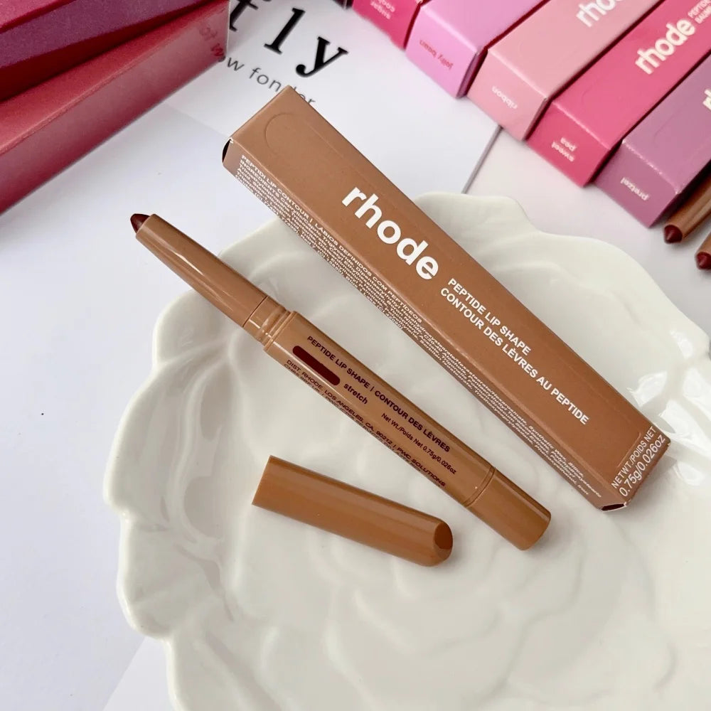 RHODE Peptide Lip Shape Pen Long Lasting Lip Liner Moisturizing Lipstick Gloss Easy To Apply Pocket Blush Cream Skincare Makeup