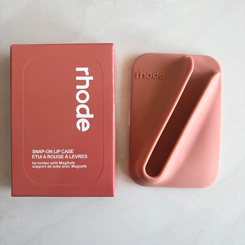 Rhode Lip Gloss Holder Magnetic Phone Case for IPhone 17 16 15 14 13 Pro Max Lipstick Blusher Lip Liner Glazing Milk Skin Care