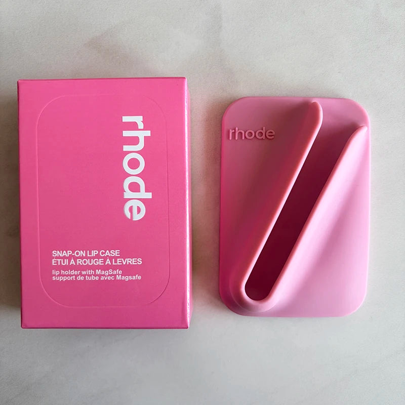 Rhode Lip Gloss Holder Magnetic Phone Case for IPhone 17 16 15 14 13 Pro Max Lipstick Blusher Lip Liner Glazing Milk Skin Care
