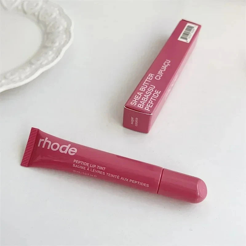 RHODE Limited Edition Lipstick Caramelized Banana New Blue Storage Bag Repair Barrier Gel Essence Fresh in Texture Moisturizing
